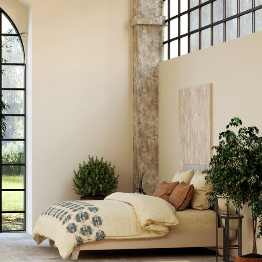 Royal Indigo Printed Bedsheet Set – A Touch of Tradition