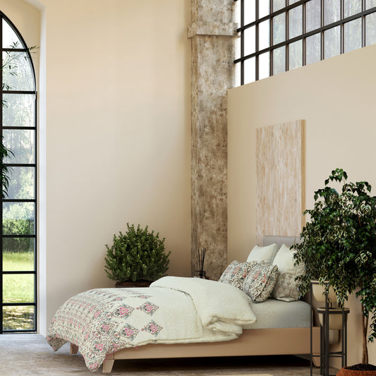 Artisan Aura Bedsheet – A Symphony of Pattern & Grace