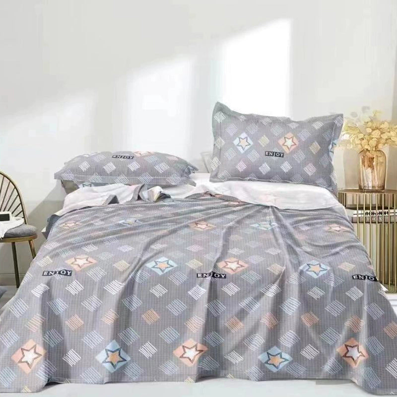 Minimalist Magic – Designer Grey Bedding with Star Accents