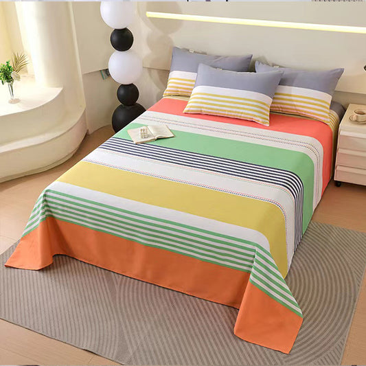 Modern Rainbow Vibes – Multi-Colored Striped Bedding for Modern Homes