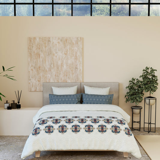 Vintage Charm Cotton Bedsheet Set– Comfort with a Cultural Twist